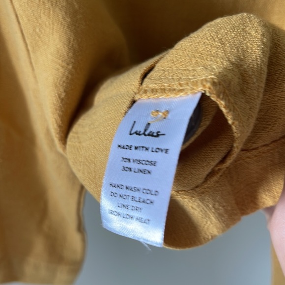 NWT Lulus Mustard Yellow Cropped Blazer Tee Sz XS - Picture 7 of 10